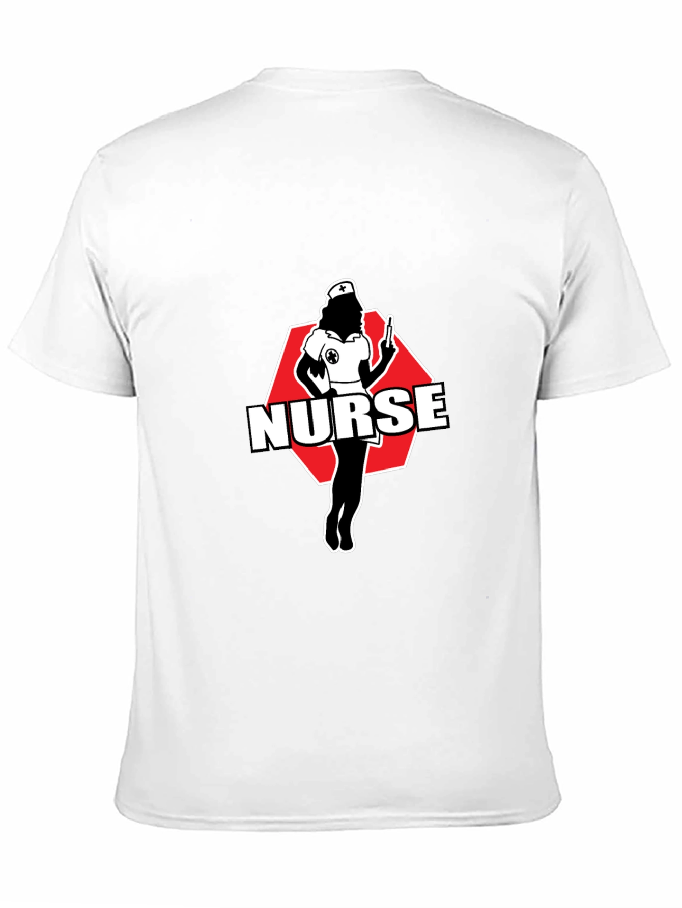 Nurse Graphic Tee - Black Cotton T-Shirt