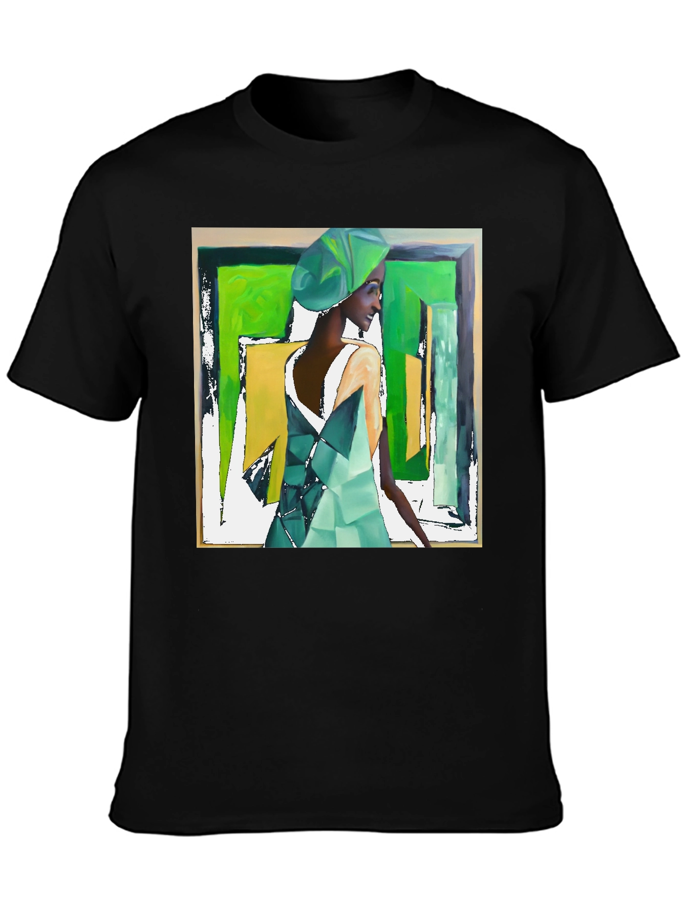 Abstract Womans Art Tee - Stylish Graphic T-Shirt