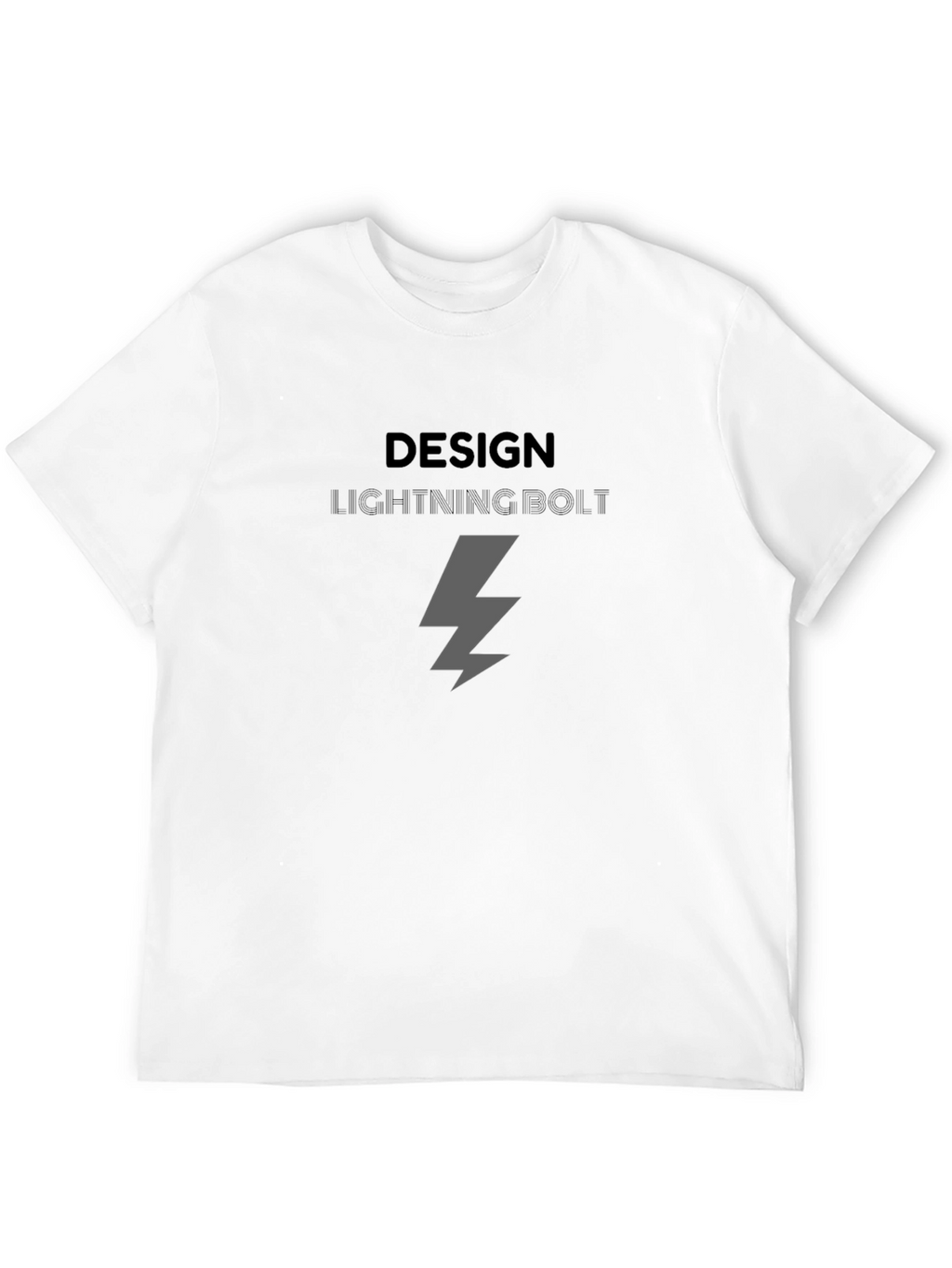 Lightning Bolt Graphic Black T-Shirt