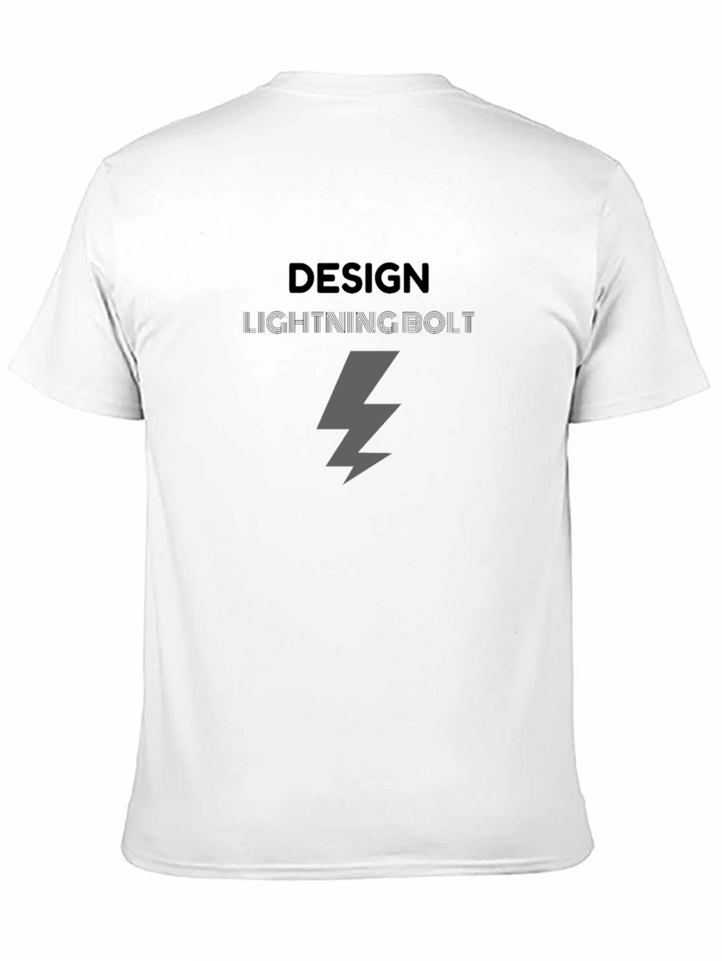 Lightning Bolt Graphic Black T-Shirt