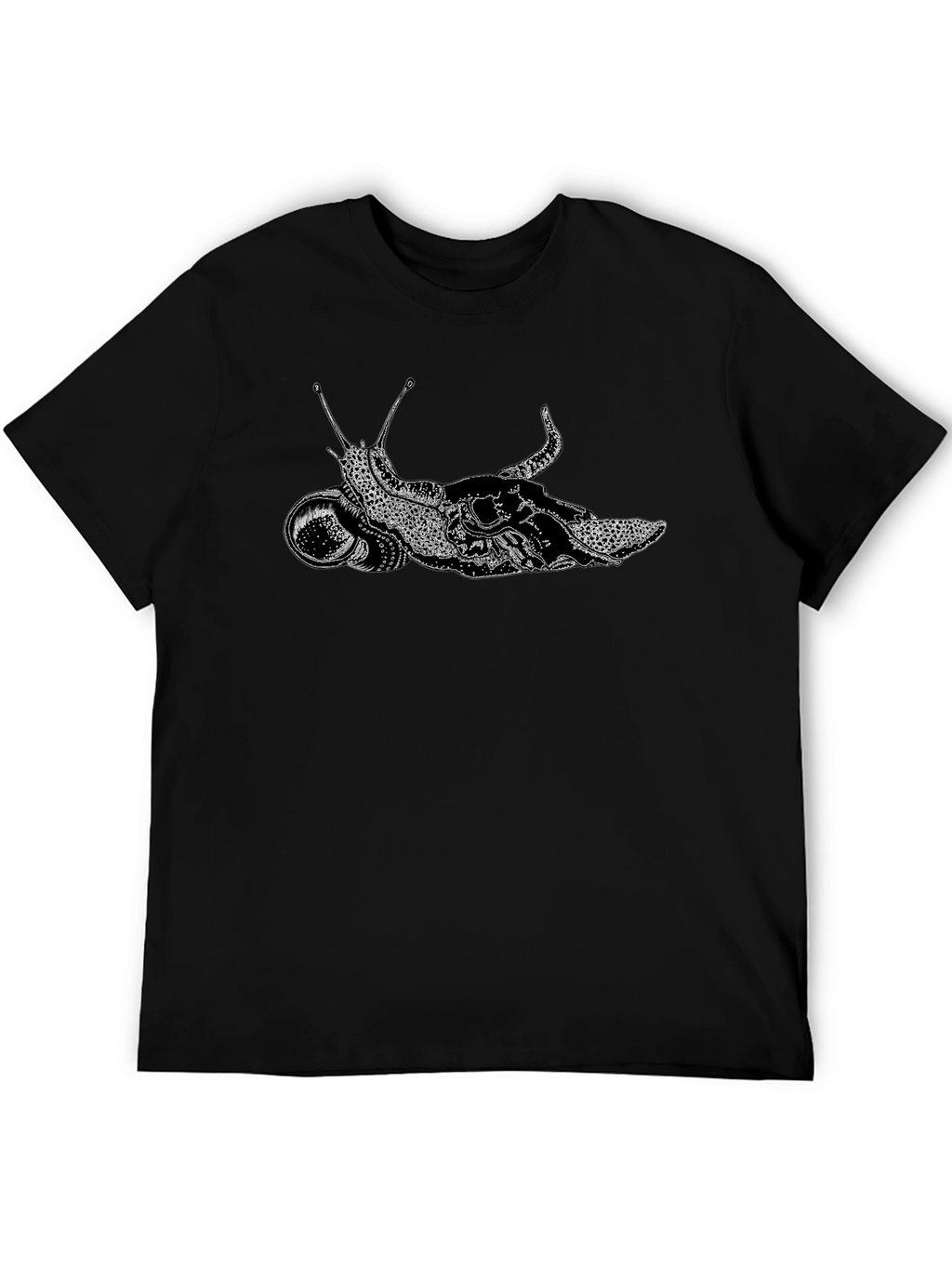 Snail Astronaut Black T-Shirt Unique Graphic Tee