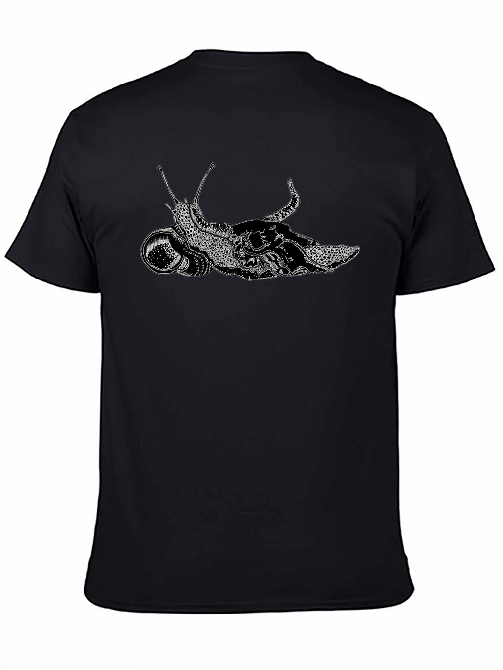 Snail Astronaut Black T-Shirt Unique Graphic Tee