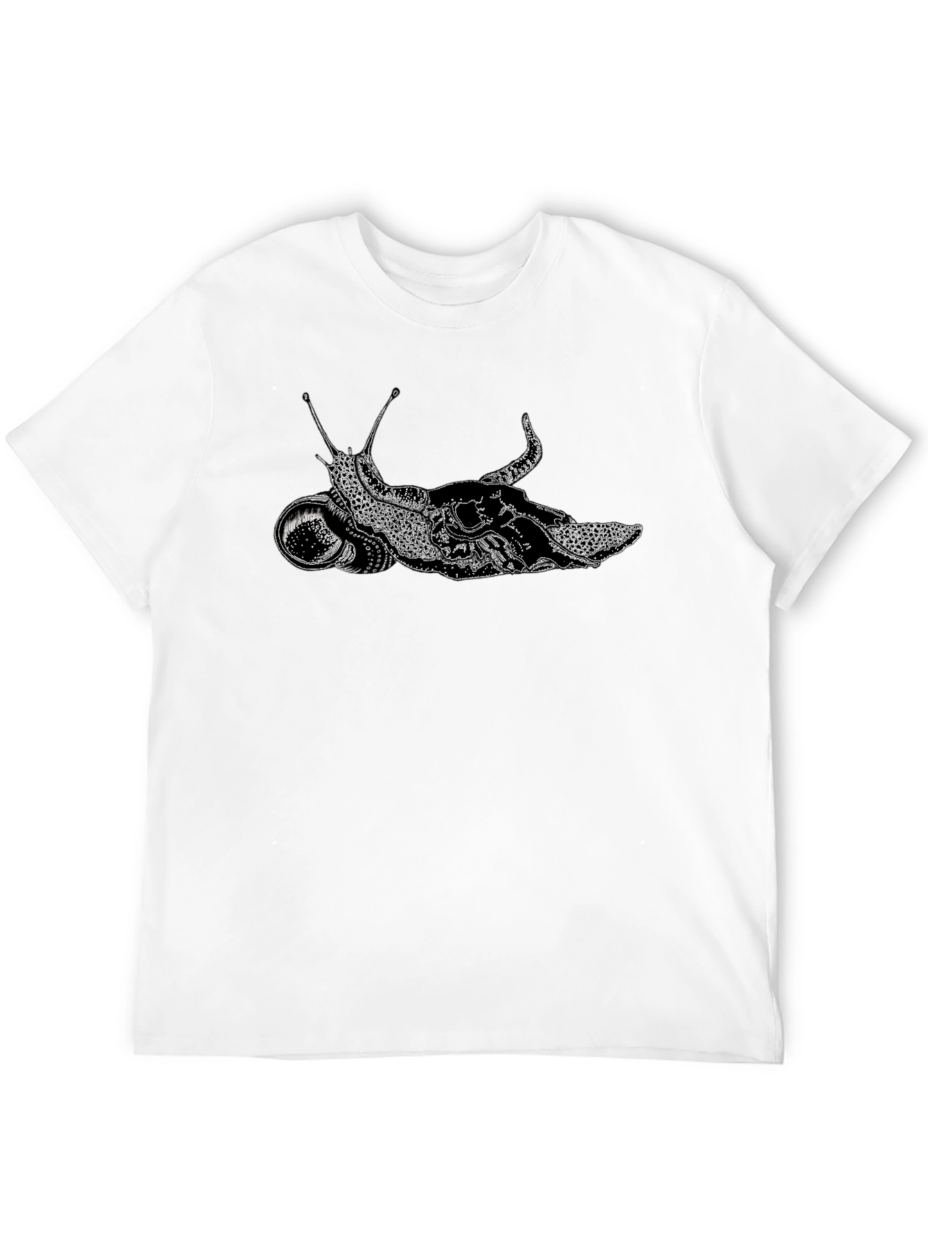 Snail Astronaut Black T-Shirt Unique Graphic Tee