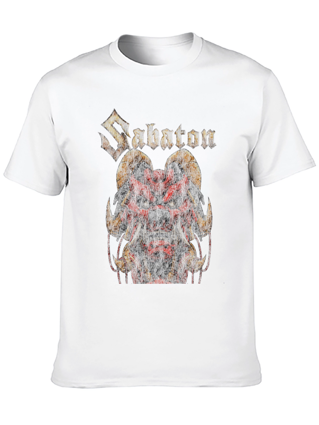 Sabaton Horned Demon Graphic Black T-Shirt