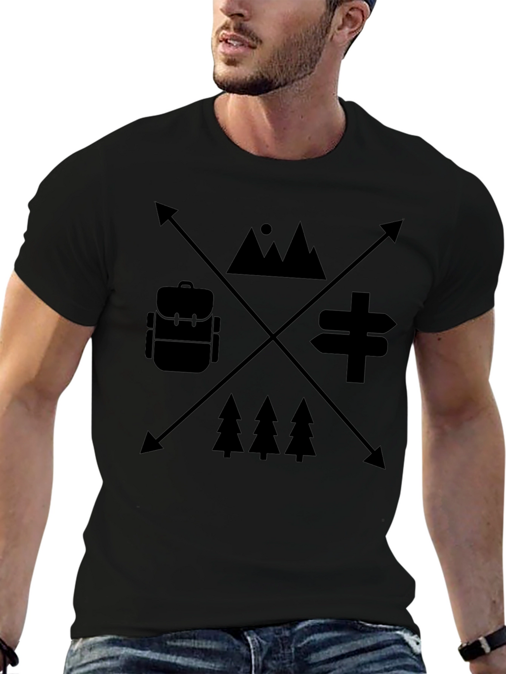 Outdoor Adventure Graphic Tee - Camping Hiking Shirt
