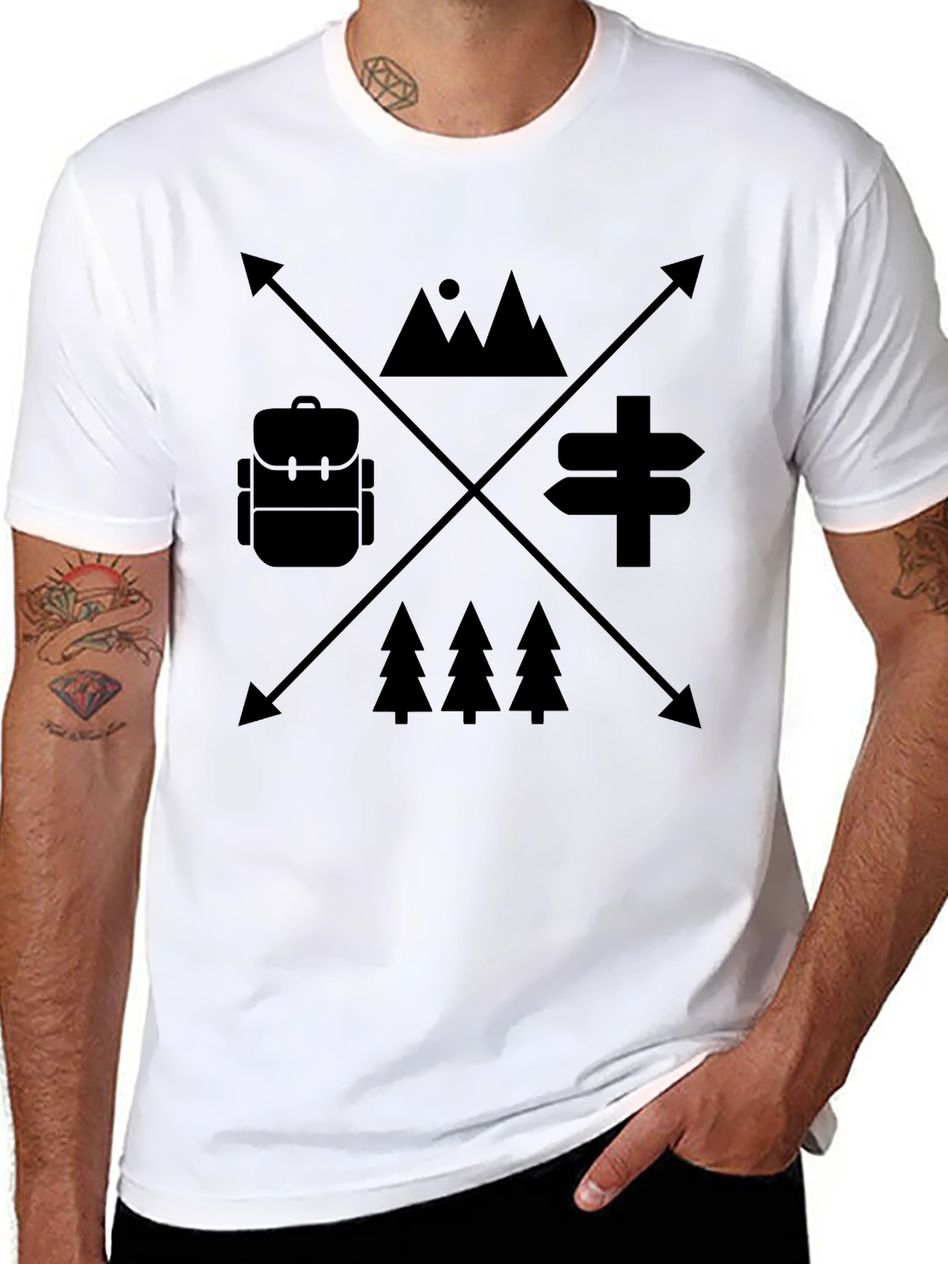 Outdoor Adventure Graphic Tee - Camping Hiking Shirt