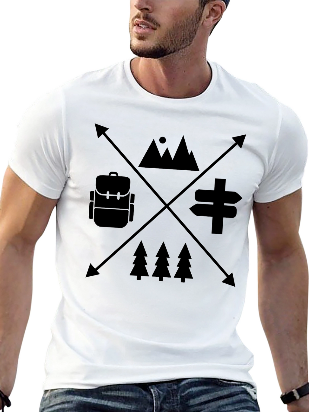 Outdoor Adventure Graphic Tee - Camping Hiking Shirt