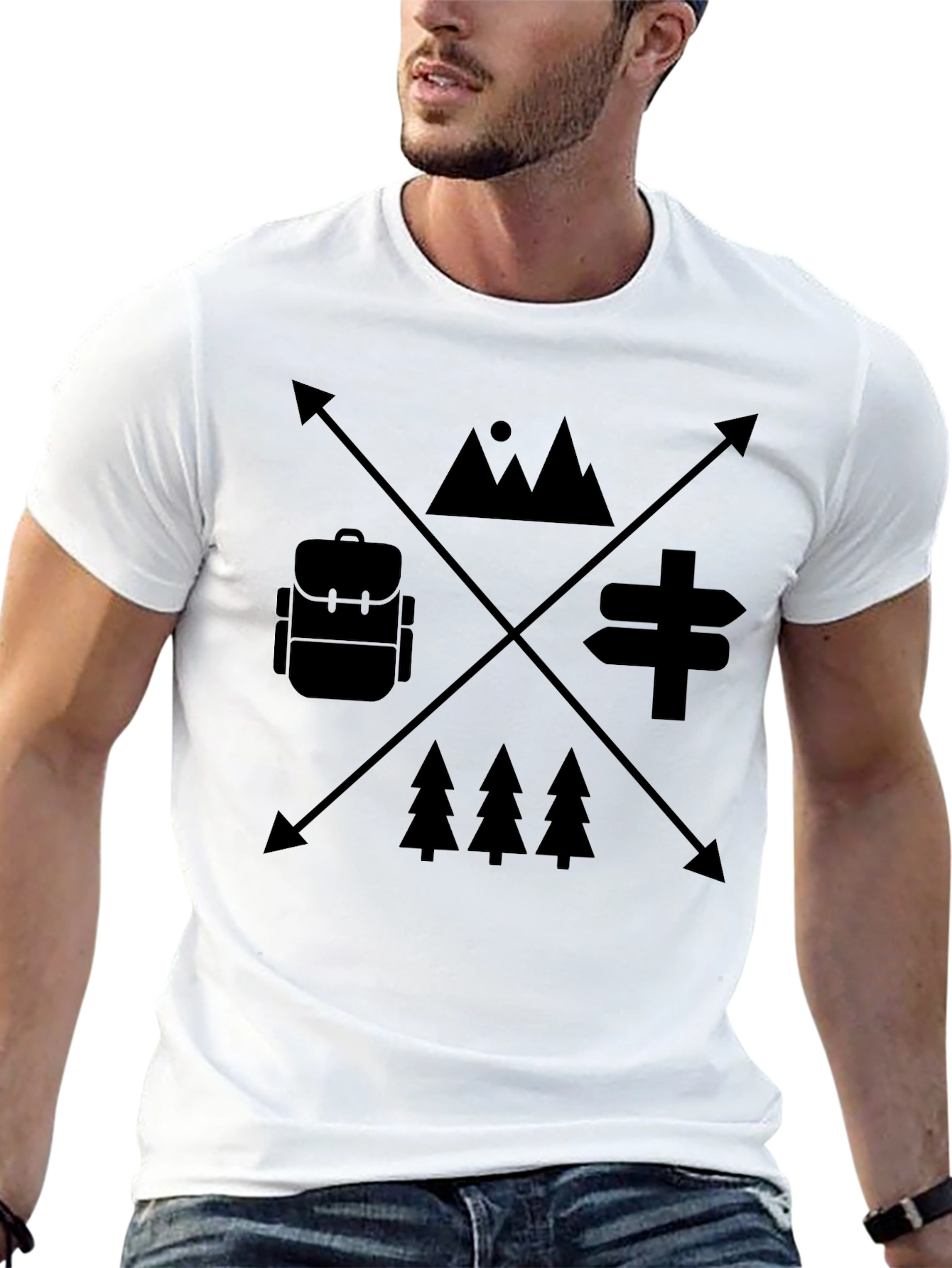 Outdoor Adventure Graphic Tee - Camping Hiking Shirt