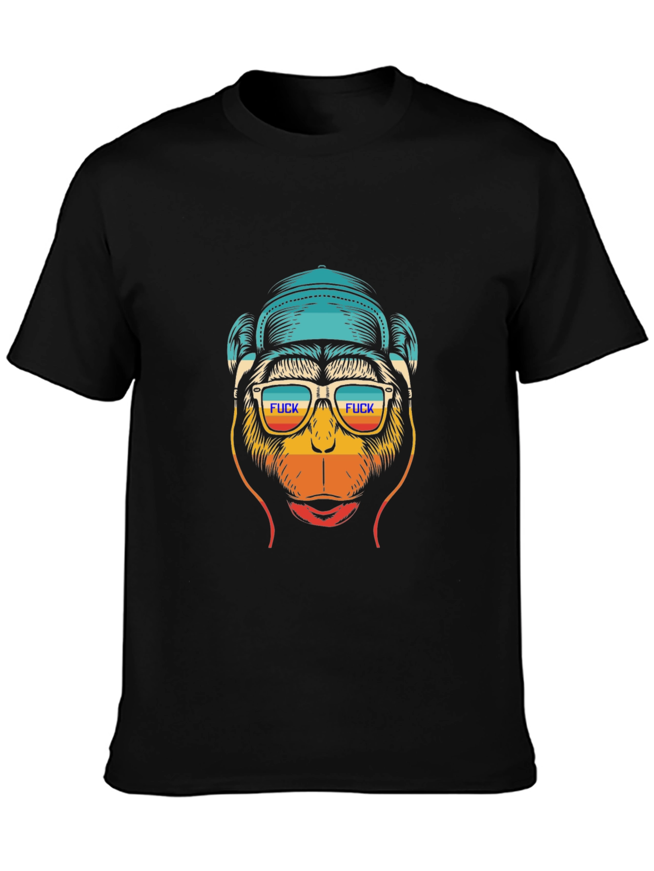 Funny Monkey Graphic Tee - Cool Retro Design