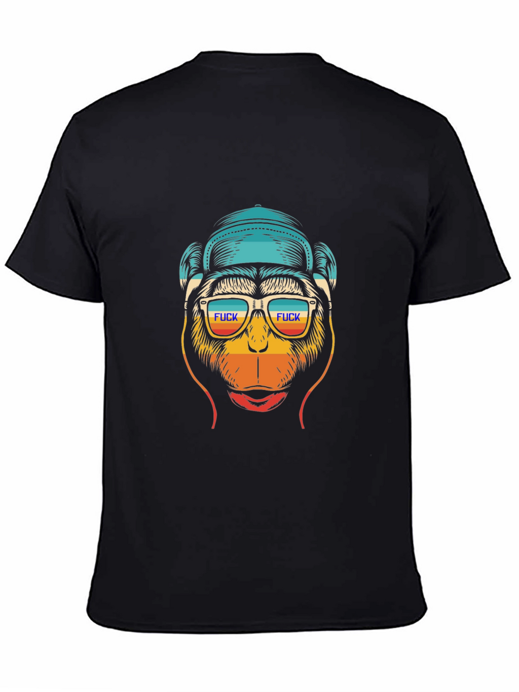 Funny Monkey Graphic Tee - Cool Retro Design