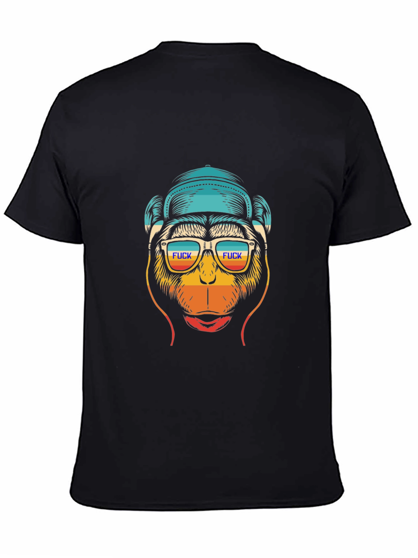 Funny Monkey Graphic Tee - Cool Retro Design