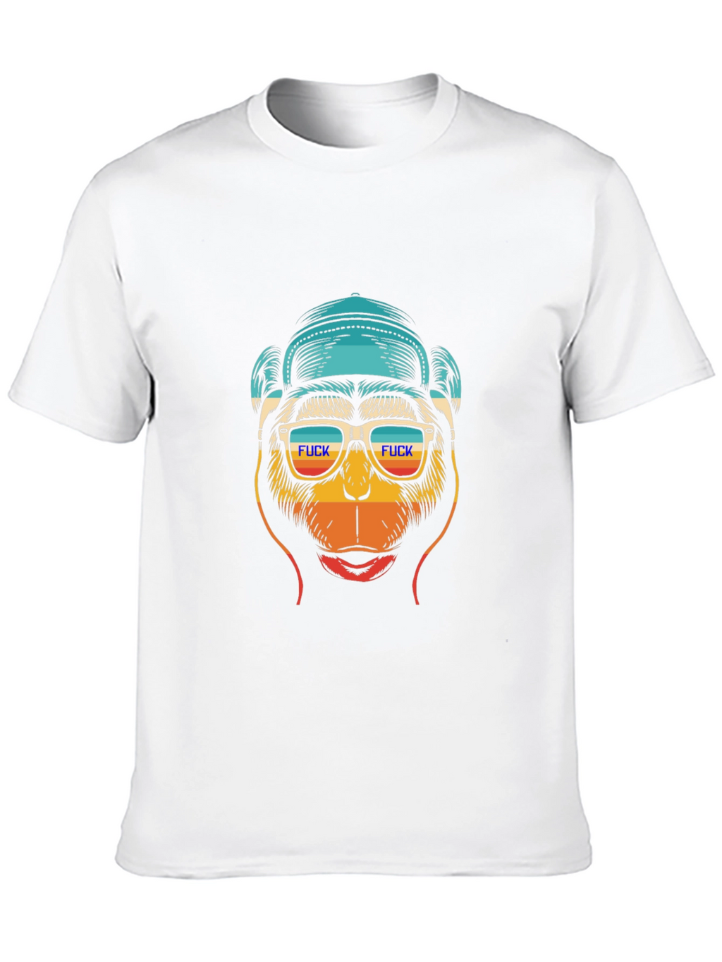 Funny Monkey Graphic Tee - Cool Retro Design
