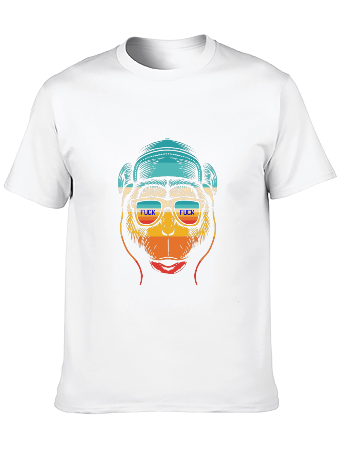 Funny Monkey Graphic Tee - Cool Retro Design