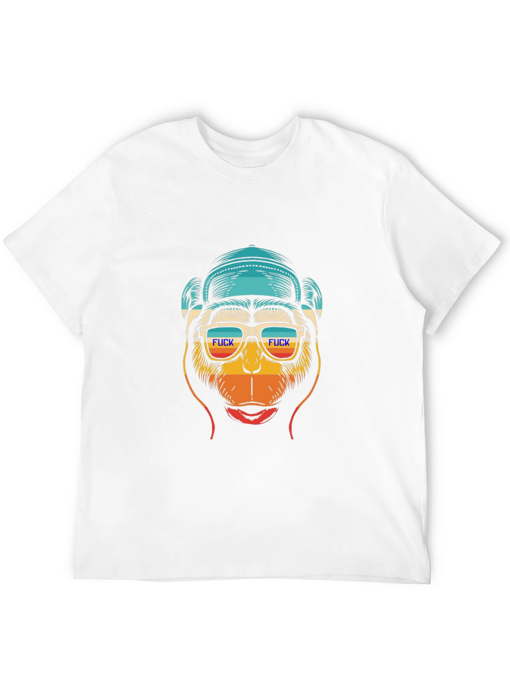 Funny Monkey Graphic Tee - Cool Retro Design