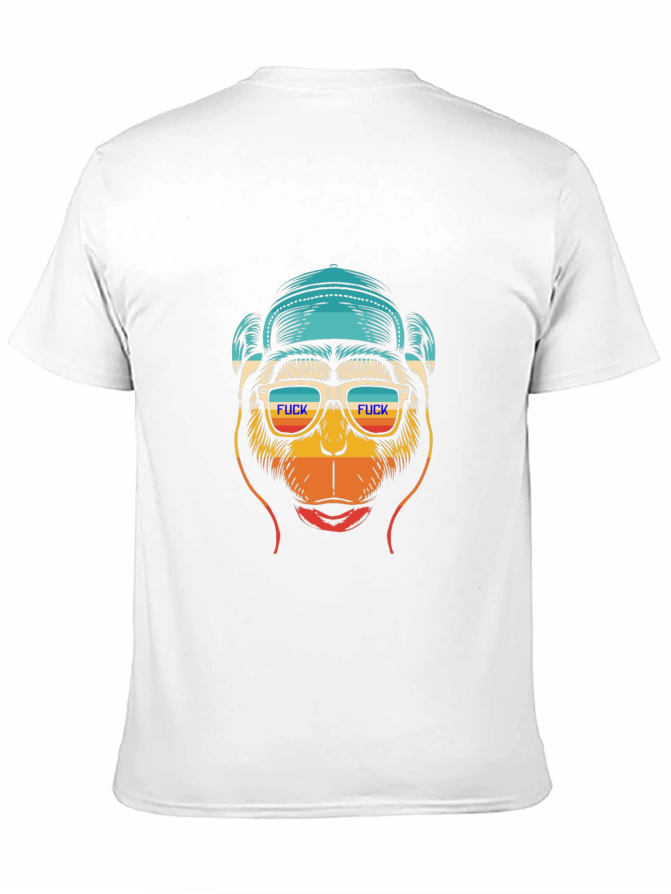 Funny Monkey Graphic Tee - Cool Retro Design