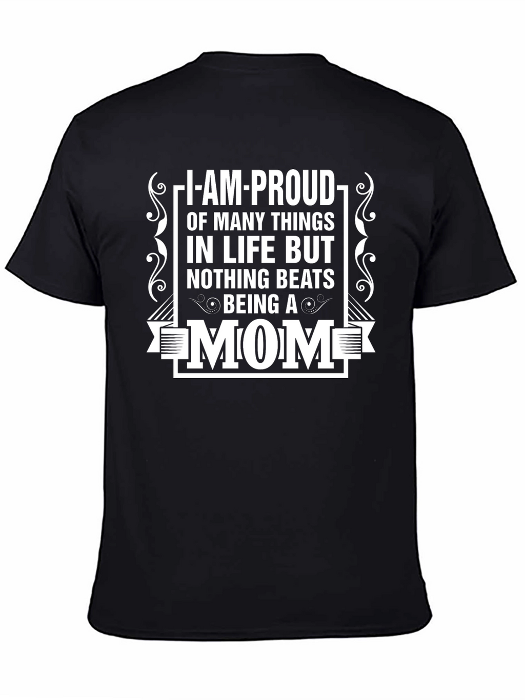 Proud Mom T-Shirt - Black Graphic Tee