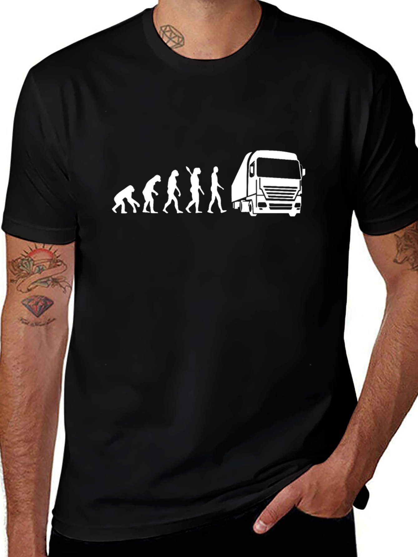Truck Driver Evolution Graphic T-Shirt