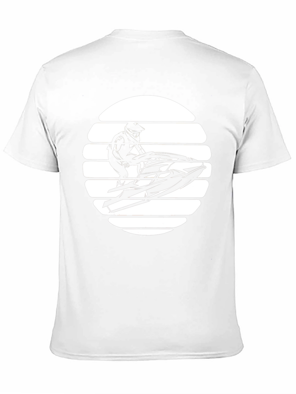 Jet Ski Sunset Graphic T-Shirt - Black