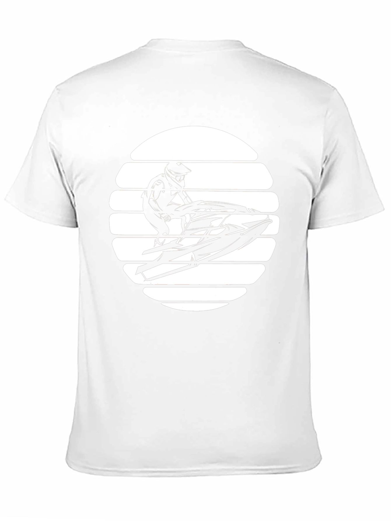 Jet Ski Sunset Graphic T-Shirt - Black