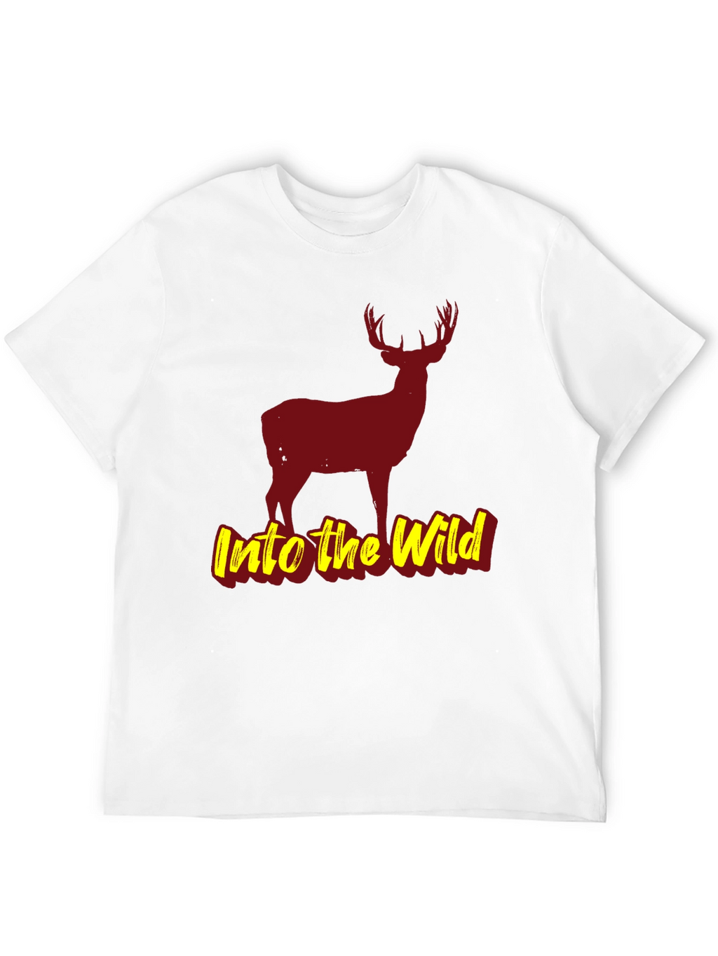 Into the Wild Black Deer Graphic T-Shirt
