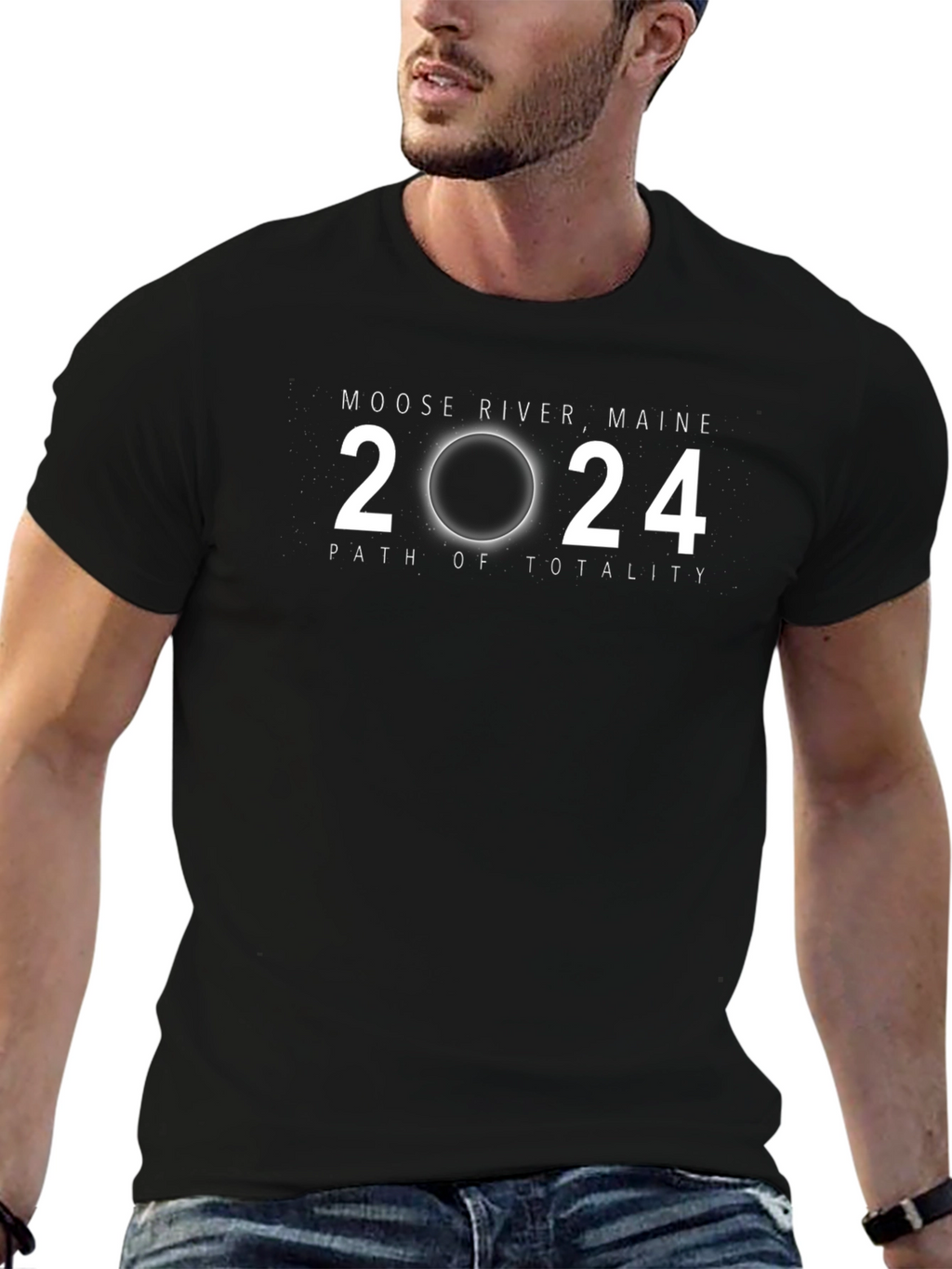 Moose River Maine 2024 Total Solar Eclipse T-Shirt
