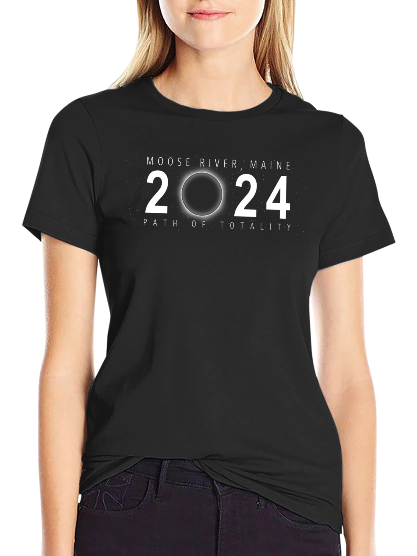 Moose River Maine 2024 Total Solar Eclipse T-Shirt