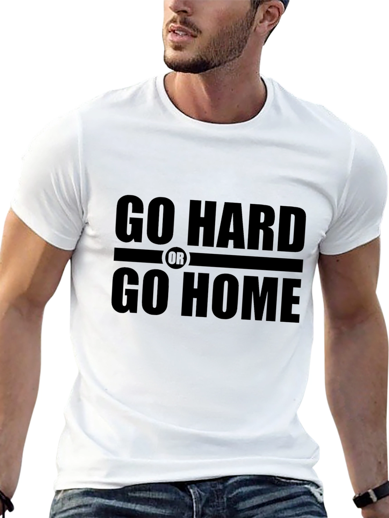 Go Hard or Go Home Black T-Shirt