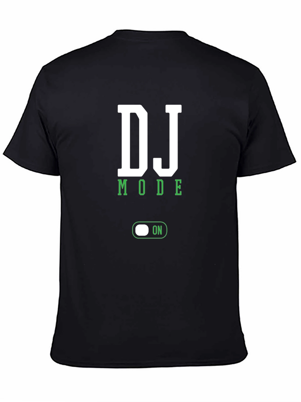 DJ Mode On T-Shirt - Black Cotton Blend Tee
