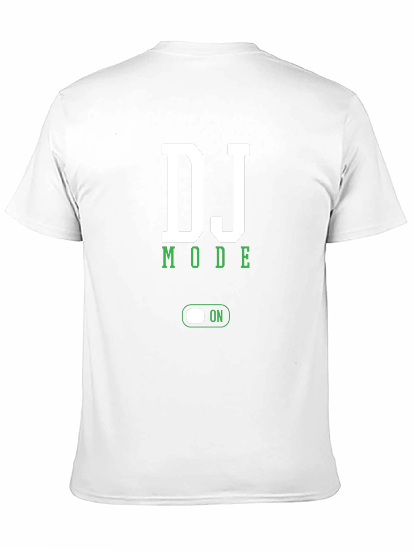 DJ Mode On T-Shirt - Black Cotton Blend Tee