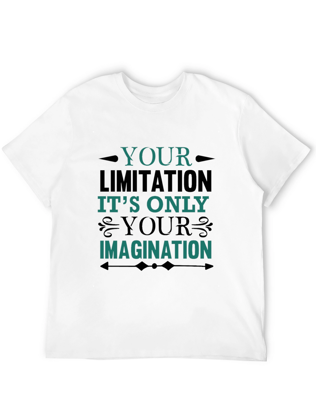Inspirational Graphic Tee - Your Limitation Imagination