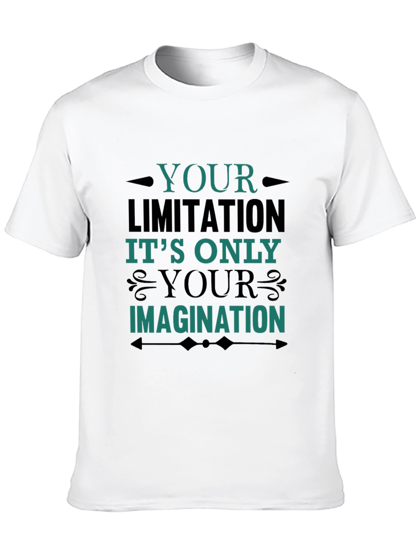 Inspirational Graphic Tee - Your Limitation Imagination