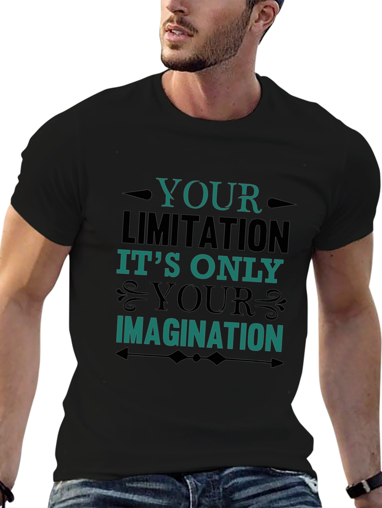 Inspirational Graphic Tee - Your Limitation Imagination