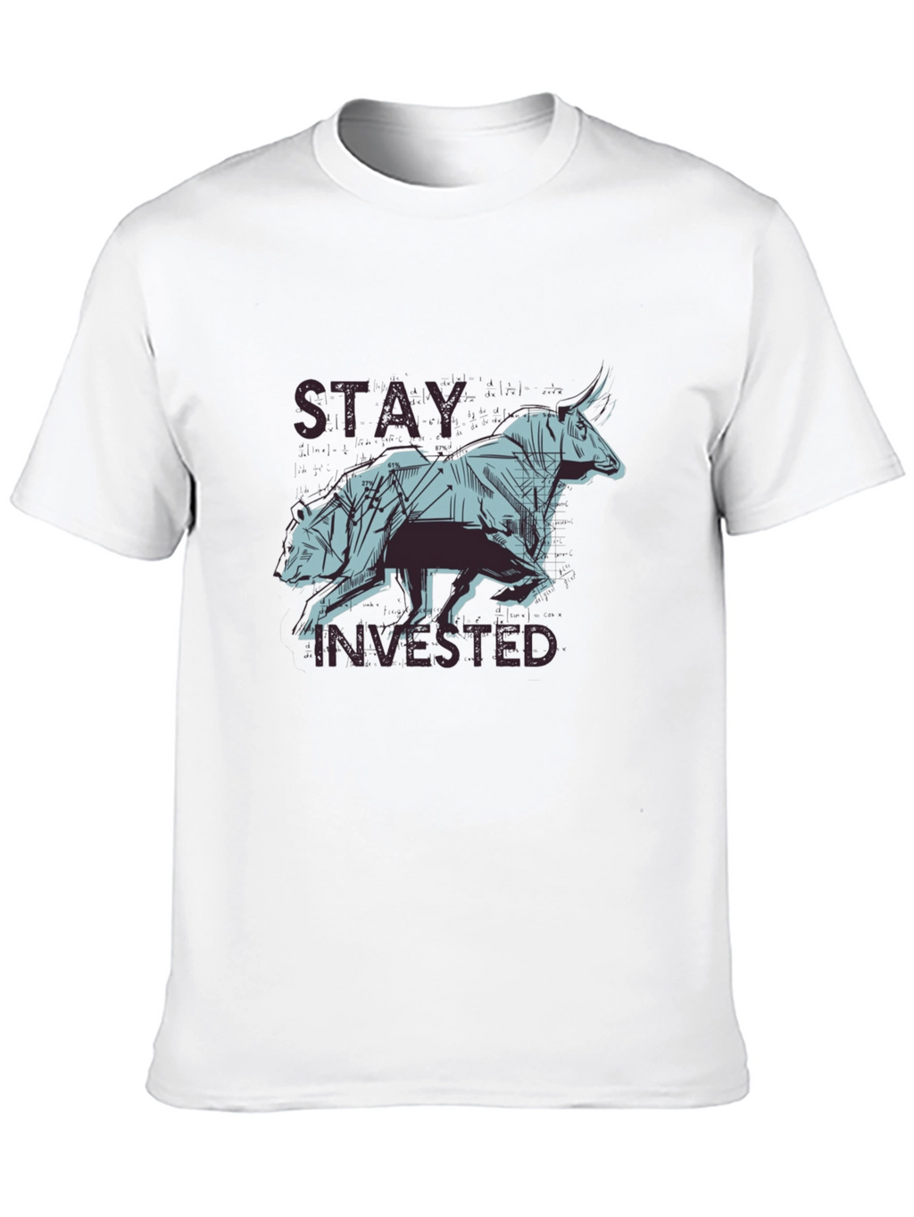 Stay Invested Bear & Bull Graphic T-Shirt