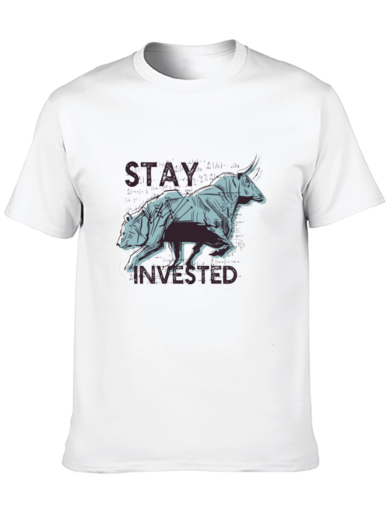 Stay Invested Bear & Bull Graphic T-Shirt