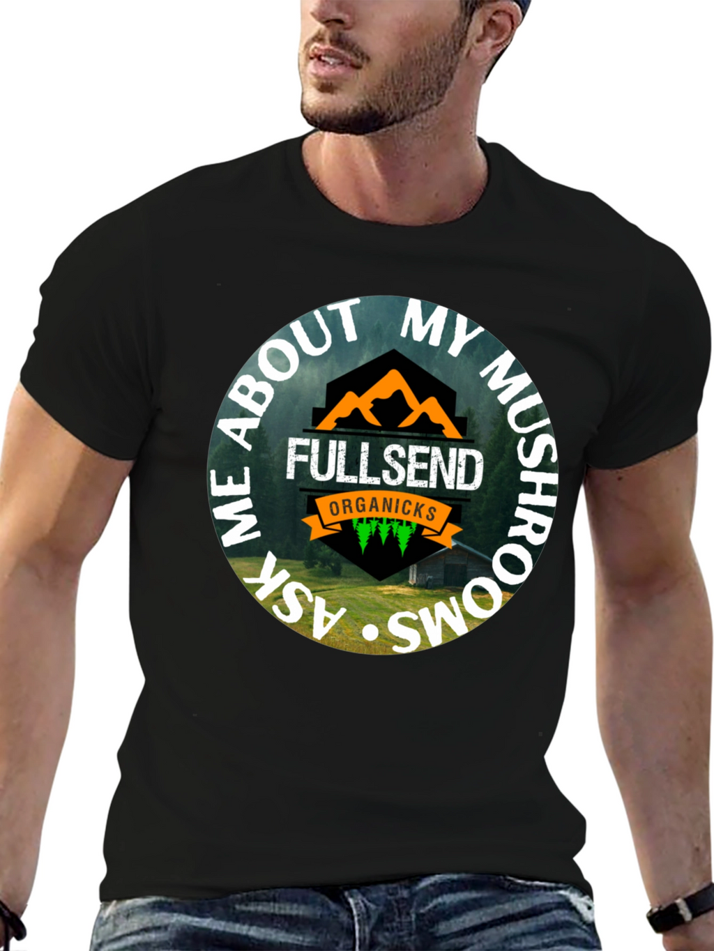 Fullsend Organicks Mushroom T-Shirt
