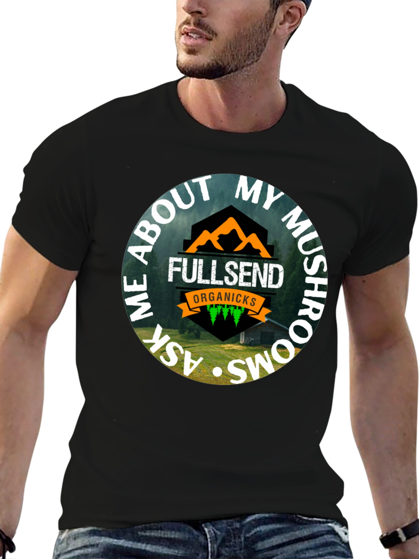 Fullsend Organicks Mushroom T-Shirt