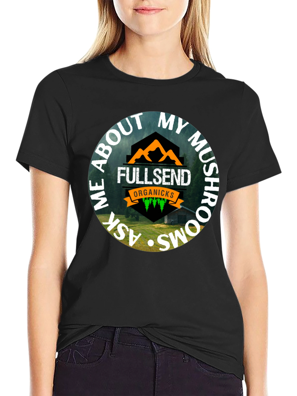 Fullsend Organicks Mushroom T-Shirt