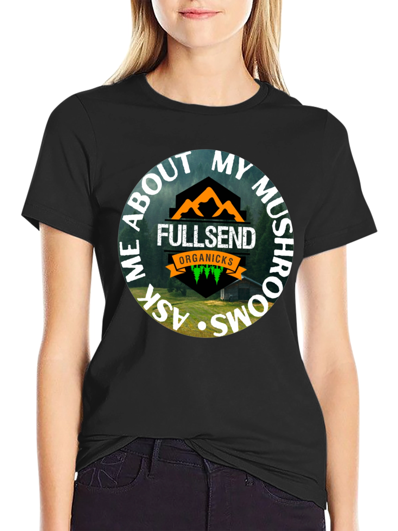 Fullsend Organicks Mushroom T-Shirt