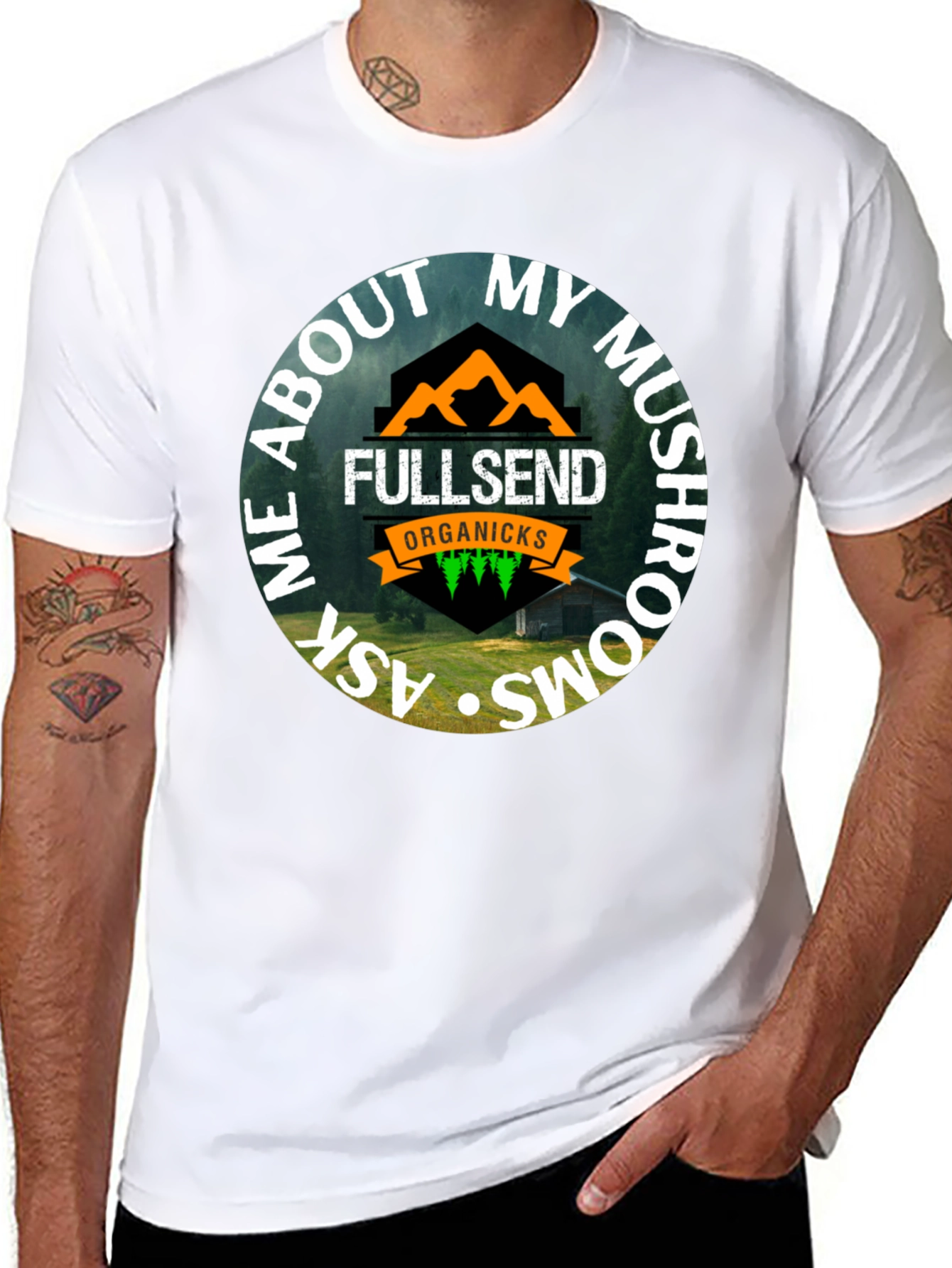 Fullsend Organicks Mushroom T-Shirt