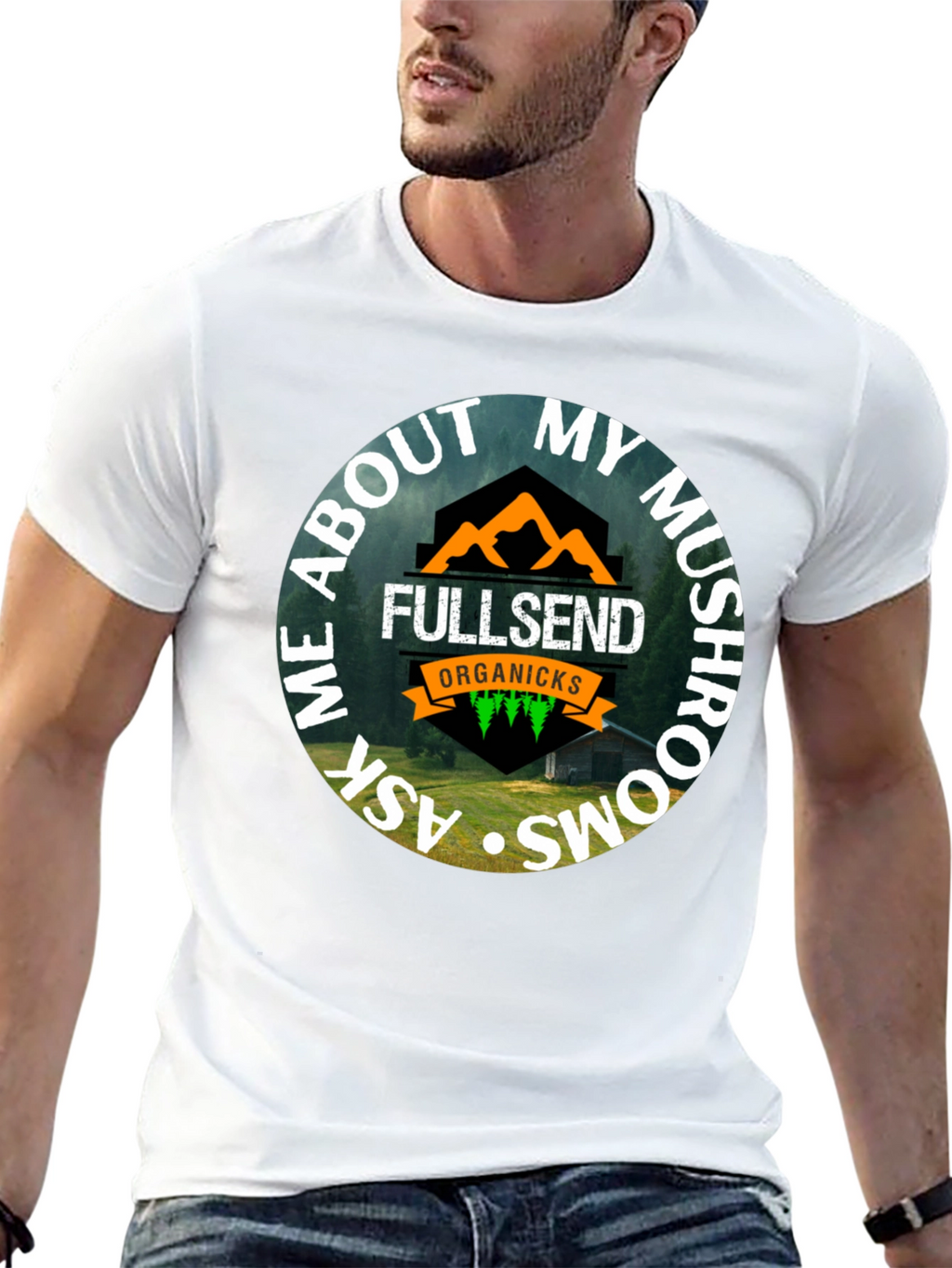 Fullsend Organicks Mushroom T-Shirt