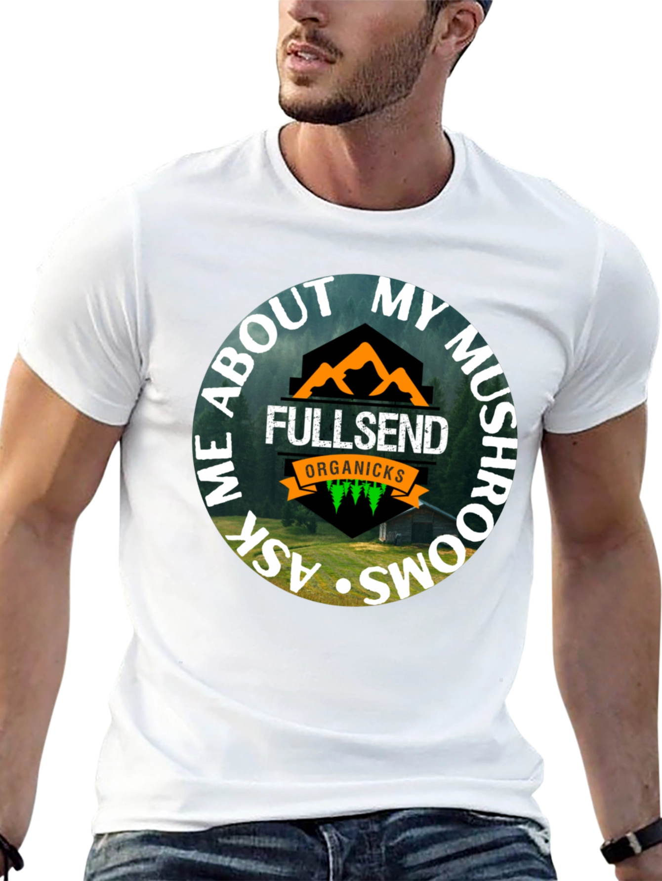 Fullsend Organicks Mushroom T-Shirt