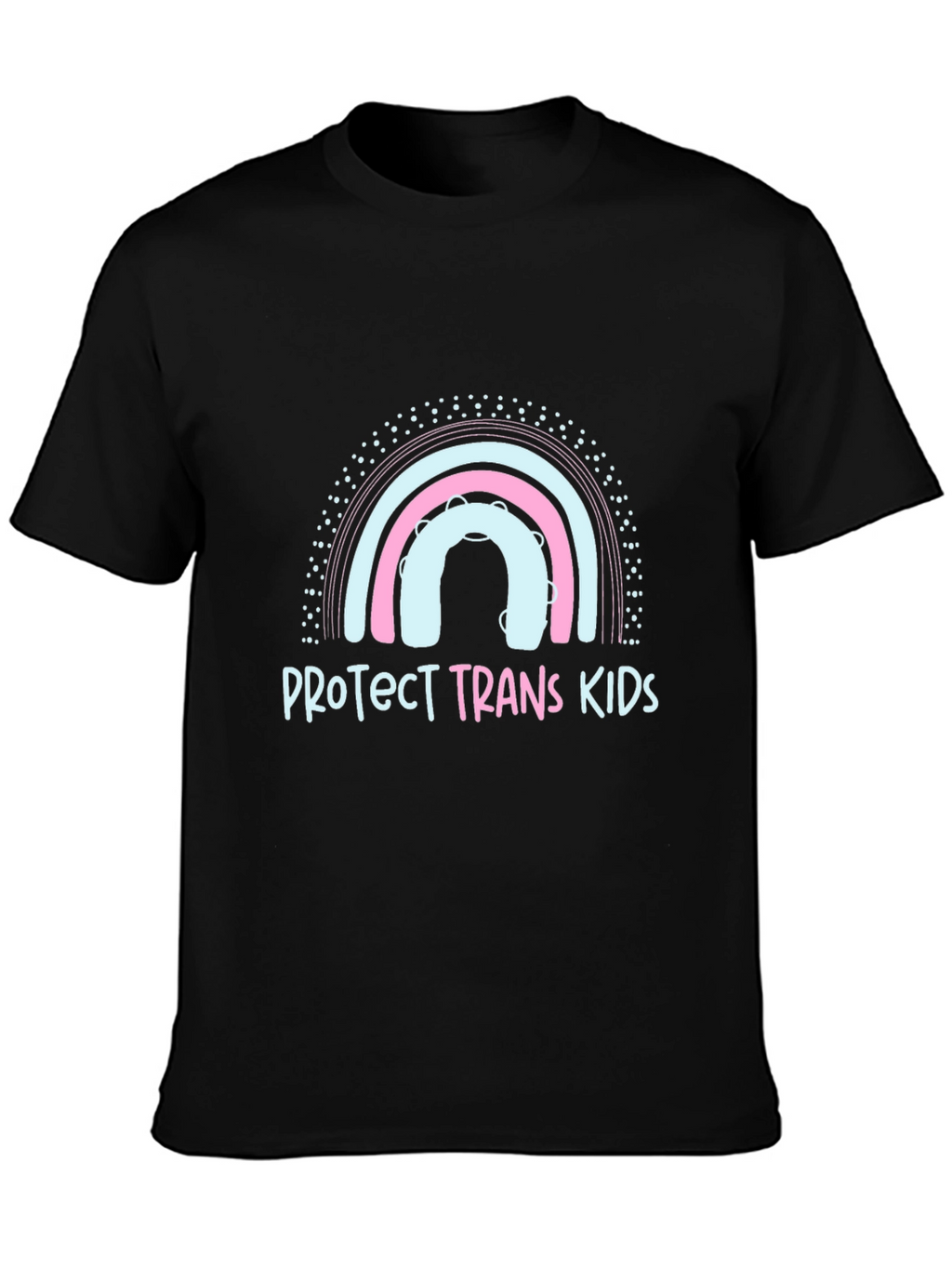 Protect Trans Kids Graphic Tee - Rainbow Design