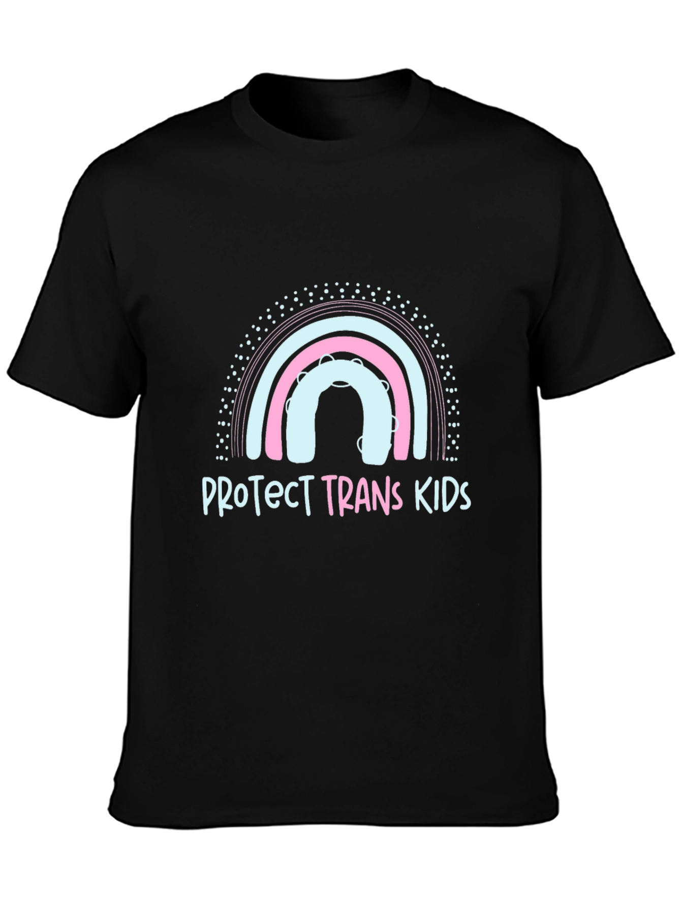 Protect Trans Kids Graphic Tee - Rainbow Design