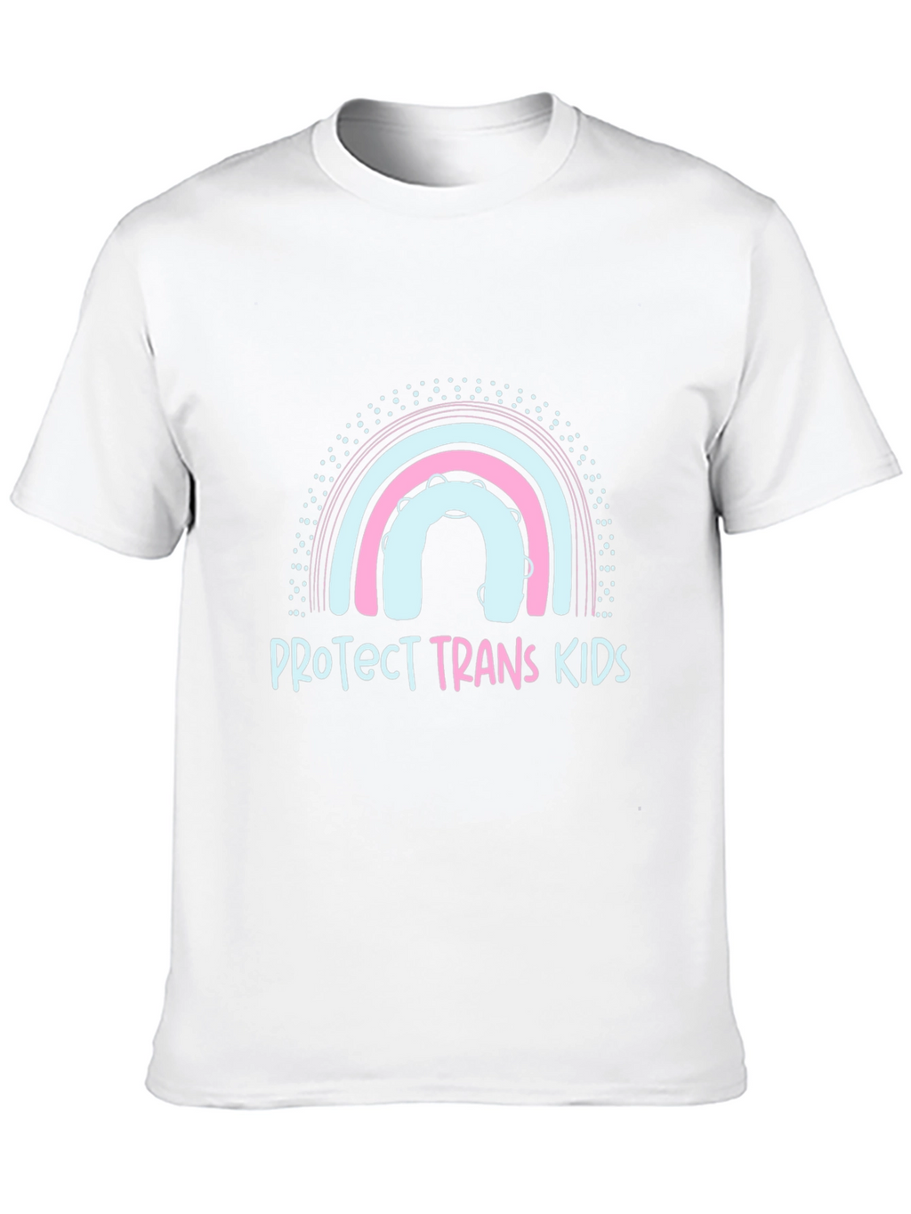 Protect Trans Kids Graphic Tee - Rainbow Design