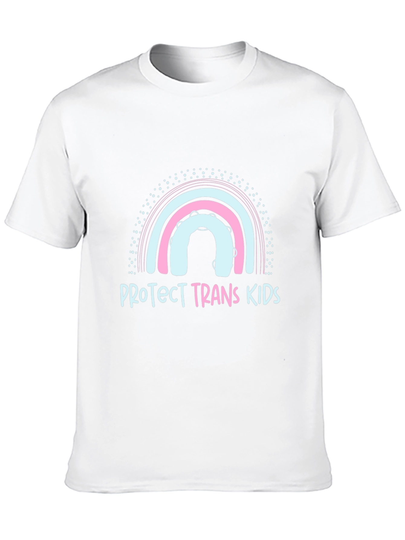 Protect Trans Kids Graphic Tee - Rainbow Design