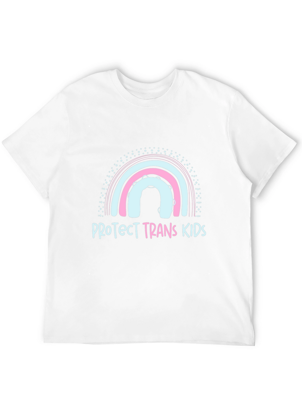 Protect Trans Kids Graphic Tee - Rainbow Design