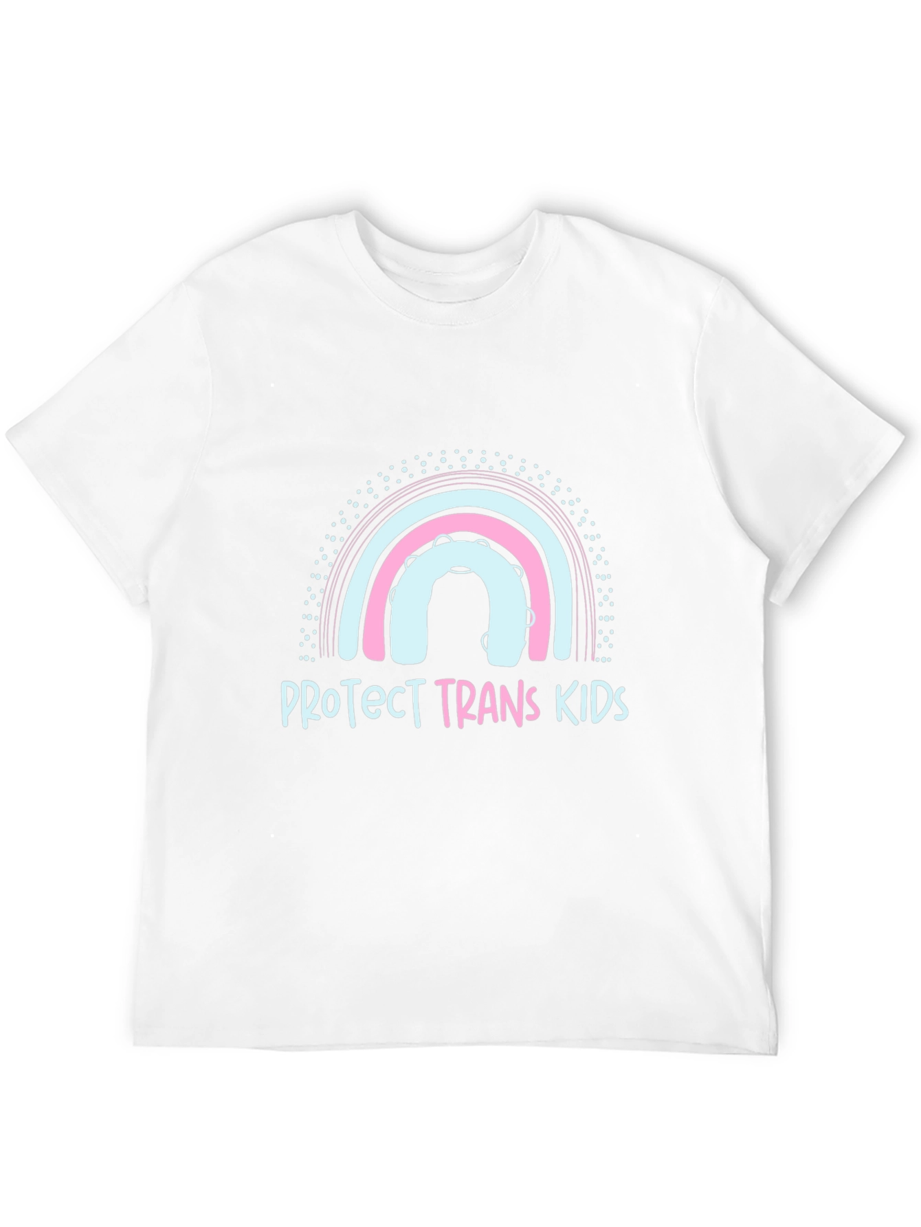 Protect Trans Kids Graphic Tee - Rainbow Design