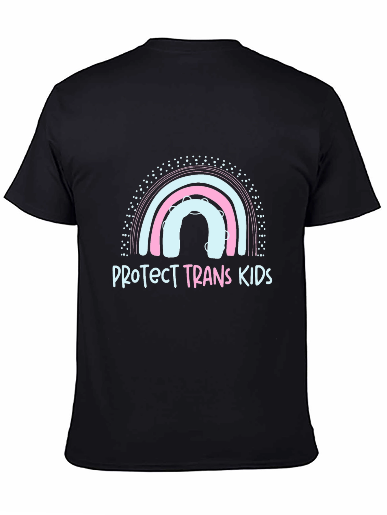 Protect Trans Kids Graphic Tee - Rainbow Design