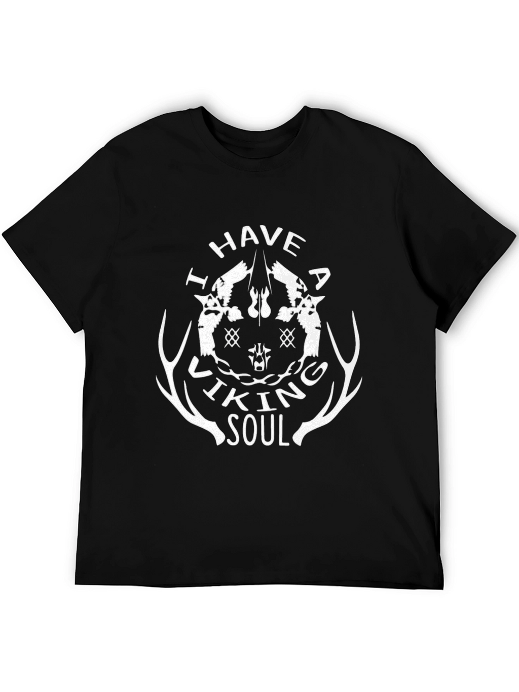 Viking Soul Graphic T-Shirt - Black Tee