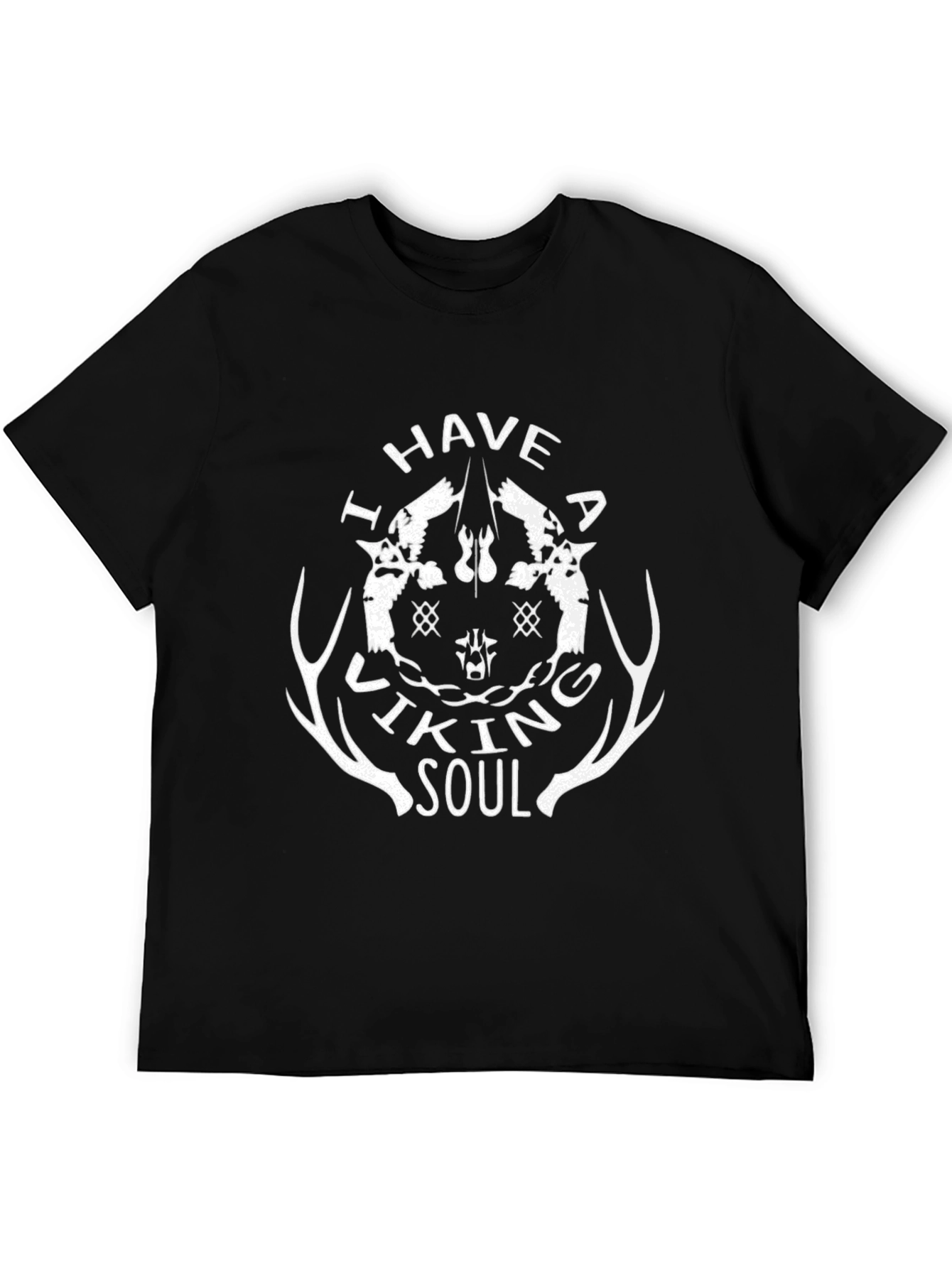 Viking Soul Graphic T-Shirt - Black Tee
